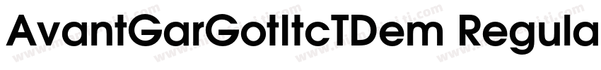 AvantGarGotItcTDem Regular字体转换